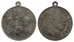 Preussen;  vier Kaisermedaille o.J., Bronze versilbert, tragba...