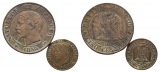 Frankreich; 2 Kleinmünzen 1854 / 1862