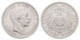 Linnartz KAISERREICH Preussen Wilhelm II. 2 Mark 1905 A, ss