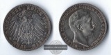 Preussen, Kaiserreich  3 Mark  1909 A  Wilhelm II.   FM-Frankf...