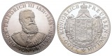 Linnartz Preussen Friedrich III.,1888, Feinsilbermedaille o.J....