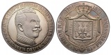 Linnartz Preussen Wilhelm II.,1859-1941, Feinsilbermedaille o....