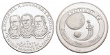 Linnartz Raumfahrt Feinsilbermedaille 1970 Apollo XIII, 15,1/f...