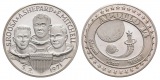 Linnartz Raumfahrt Feinsilbermedaille 1971 Apollo XIV, 15,1/fe...