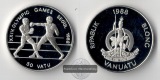 Vanuatu,  50 Vatu  1988  Olympia 1988   FM-Frankfurt    Feinsi...