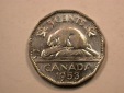 D18  Kanada  5 Cent  1953 in ss+   Originalbilder