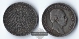 Sachsen, Kaiserreich  3 Mark  1909 E  Friedrich August III. 19...