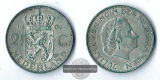 Niederlande  2 1/2 Gulden   1961  Queen Juliana   FM-Frankfurt...