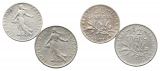 Frankreich; 2 Kleinmünzen 1917/1970
