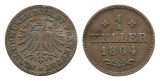 Altdeutschland;  Kleinmünze 1864