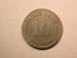 E20  KR 10 Pfennig  1889 G in s-ss  Originalbilder