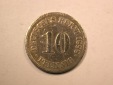 E20  KR  10 Pfennig  1888 F  Belegexemplar  Originalbilder