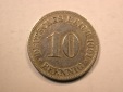 E20  KR  10 Pfennig  1901 D in ss, l.geputzt  Originalbilder