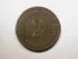 E20  KR  2 Pfennig  1874 C in s+   Originalbilder