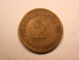 E20  KR  2 Pfennig  1877 A in s-ss, geputzt  Originalbilder