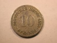 E20  KR  10 Pfennig  1896 G in f.s, geputzt  Originalbilder