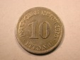 E20  KR  10 Pfennig  1875 E in s-ss, geputzt  Originalbilder