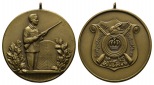 Heidland-Strang; Schützenmedaille 1957, Bronze, tragbar; 23,0...