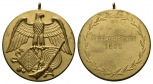 Heidland-Strang; Schützenmedaille 1955, vergoldet tragbar; 23...