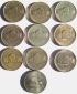 USA 10 x 5 Cent, 1956-2004