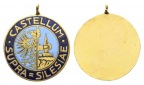 Schlesien; Medaille o.J.; vergoldet, emailliert, tragbar; 3,39...