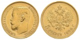 3,87 g Feingold. Zar Nikolaus II. (1894 - 1917)