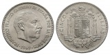 Spanien; Cinco Pesetas 1949