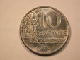 E21  Brasilien  10 Centavos 1978 in vz-st  Originalbilder