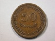 E21  Mosambik  50 Centavos 1957 in ss Originalbilder