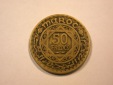 E21  Marokko  50 Francs  1371/1952 in ss-vz   Originalbilder