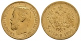 3,87 g Feingold. Zar Nikolaus II. (1894 - 1917)