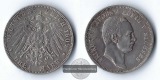 Sachsen, Kaiserreich  3 Mark  1909 E  Friedrich August III.  F...