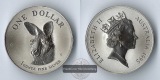 Australien  1 Dollar  1995 Kangaroo FM-Frankfurt Feinsilber: 3...