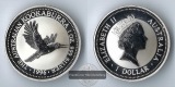 Australien  1 Dollar  1996  Kookaburra FM-Frankfurt   Feinsilb...