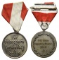 Schützenmedaille am Band 1960; Messing versilbert, tragbar; 1...