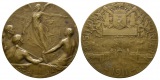 Belgien; Medaille 1911; Bronze, 86,11 g, Ø 60,6 mm