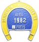 Kiel; Plakette 1982; Reiterverein Rossgarten, Aluminium, 139,3...