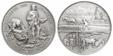 Bergbau-Medaille o.J.; 1000 AG, 74,72 g, Ø 60,3 mm