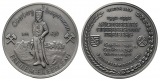 Freiberg, Bergbau-Medaille 1991; versilbert, 31,23 g, Ø 40,3 mm