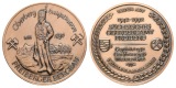 Freiberg, Bergbau-Medaille 1991; Kupfer zaponiert, 27,10 g, Ø...