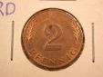 E22 BRD  2 Pfennig 1987 F in ss+   Originalbilder