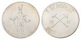 Pobershau, Bergbau-Medaille 1994; versilbert, 7,62 g, Ø 25,0 mm