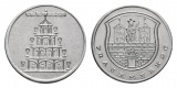 Frankenberg, Bergbau-Medaille o.J.; Aluminium, 0,78 g, Ø 20,4 mm