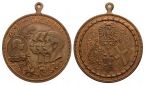 Linnartz Preussen, Wilhelm II., Bronzemedaille 1901 (unsign.) ...