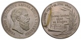 Linnartz Preussen, Friedrich III., Versilberte Bronzemed. 1888...