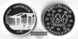 Frankreich,  100 Francs / 15 Euro 1996  FM-Frankfurt Feinsilbe...