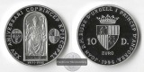 Andorra  10 Dinar 1996  Silver Jubilee  FM-Frankfurt  Feinsilb...