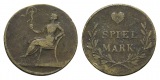 Spielmarke o.J.; Bronze, Ø 22,7 mm