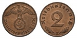 Drittes Reich, 2 Pfennig 1939