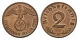 Drittes Reich, 2 Pfennig 1939